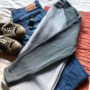 Men’s L Eddie Bauer Sweatshirt Sweater Grey Raglan